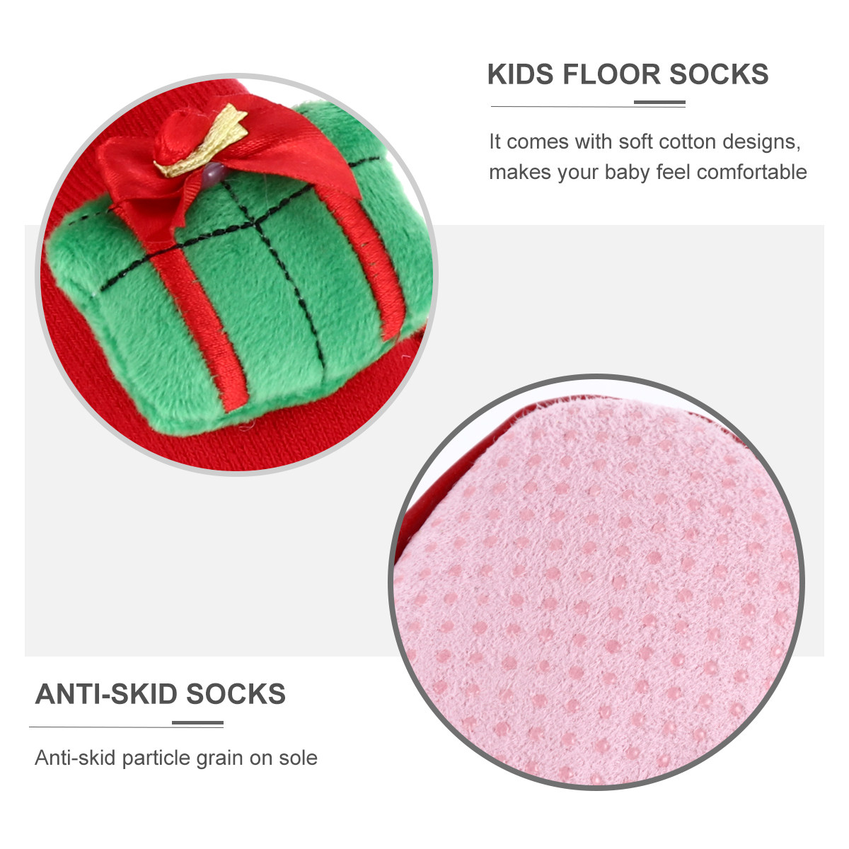 Unisex Baby Socks Non Slip - 1켤레 미끄럼 방지 유아용 바닥 양말,