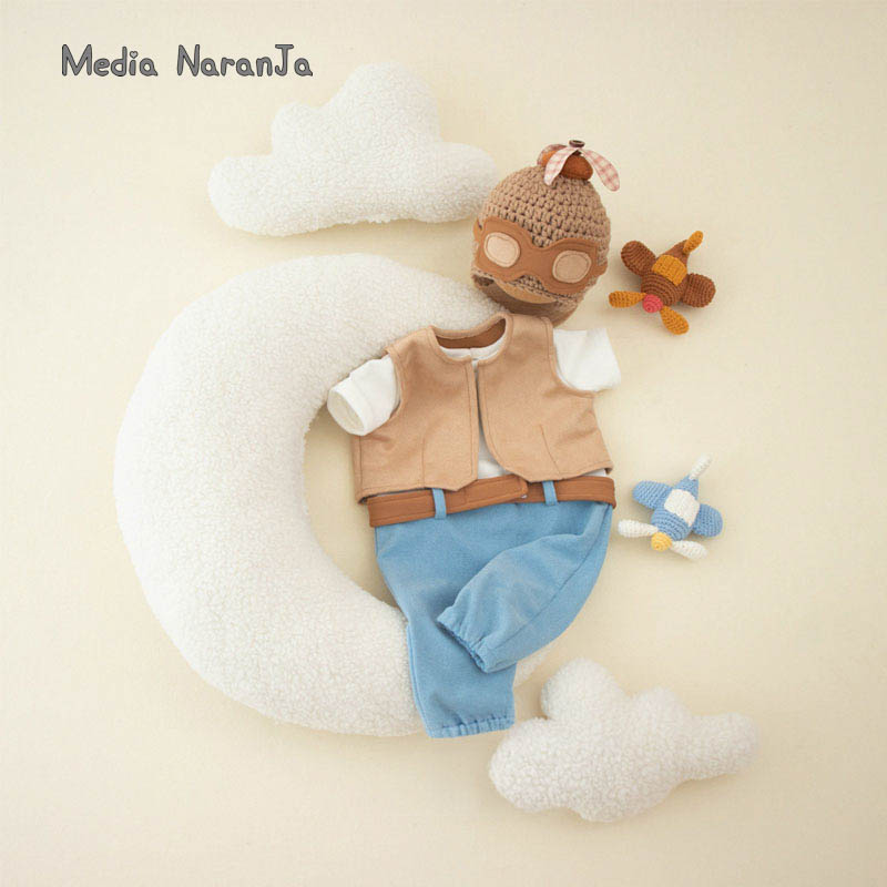 신생아 촬영 소품 아기 남아 여아 조종사 의상 모자 고 - Infant Photography Props Outfit 리뷰 및 가격