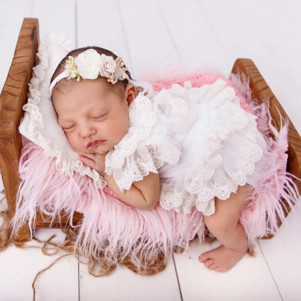 신생아 사진 소품 소녀 레이스 롬퍼 유아 사진 촬영 의 - Infant Photography Props Outfit 리뷰 및 가격