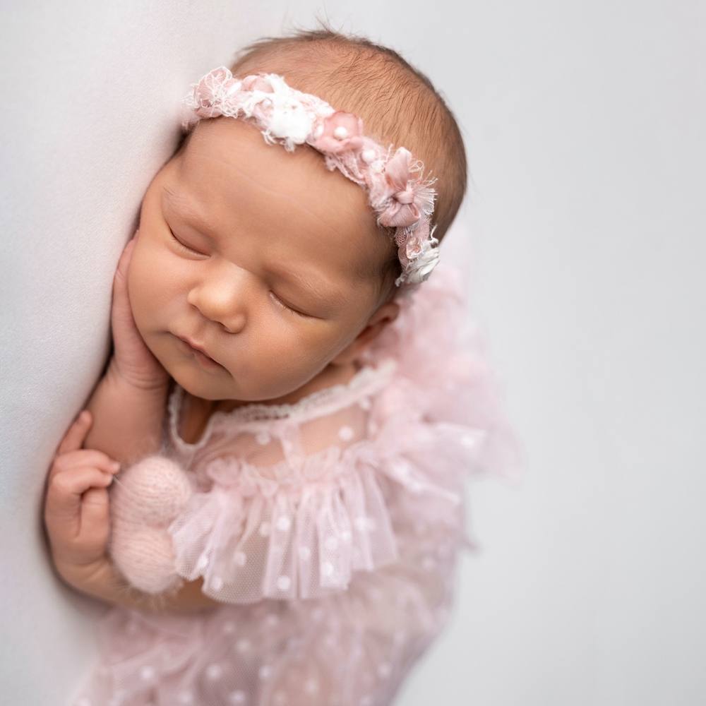 신생아 사진 소품 아기 소녀 핑크 폴카 도트 튤 투투  - Infant Photography Props Outfit 리뷰 및 가격