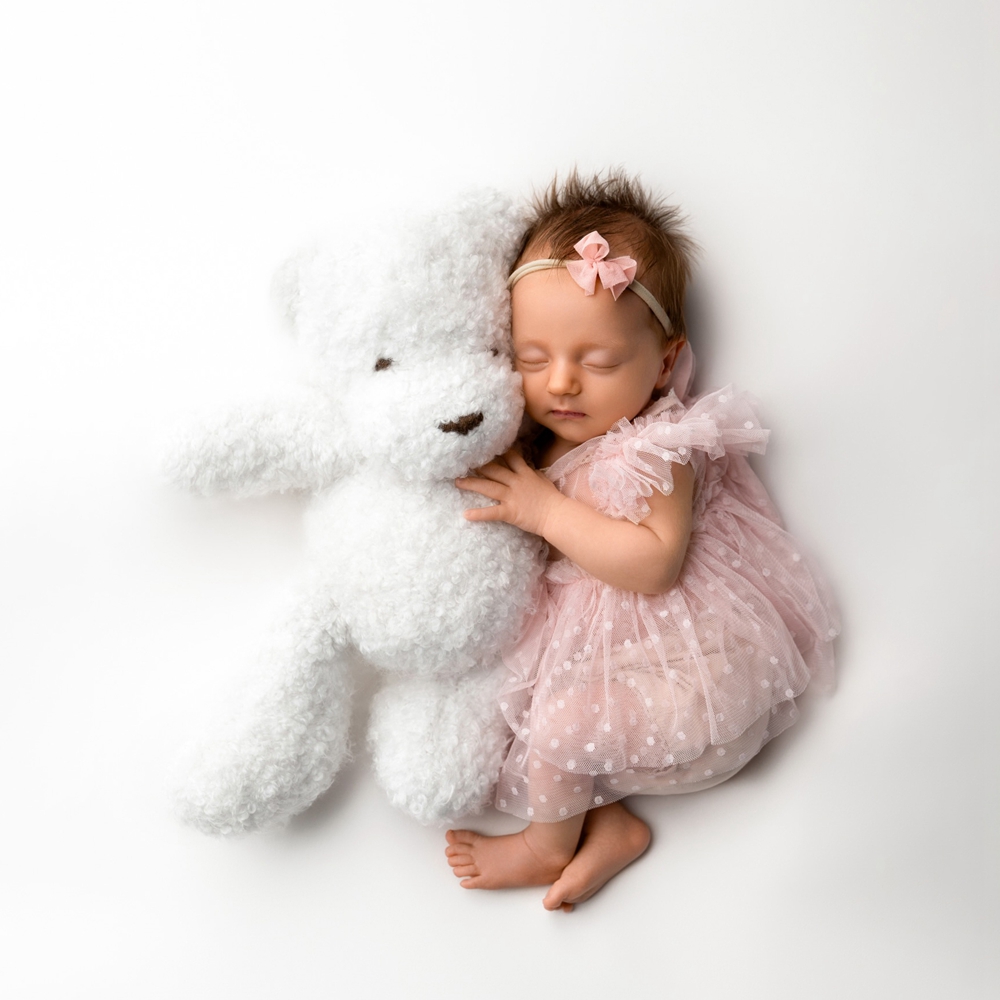 신생아 사진 소품 아기 소녀 핑크 폴카 도트 튤 투투  - Infant Photography Props Outfit 리뷰 및 가격