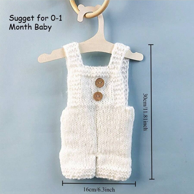 신생아 사진 소품 부드러운 모헤어 니트 롬퍼 반바지 세 - Infant Photography Props Outfit 리뷰 및 가격