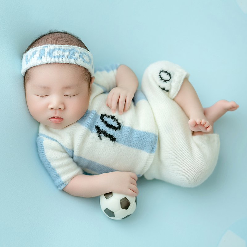 축구 아기 테마 신생아 사진 소품, 스포츠 축구 소년  - Infant Photography Props Outfit 리뷰 및 가격