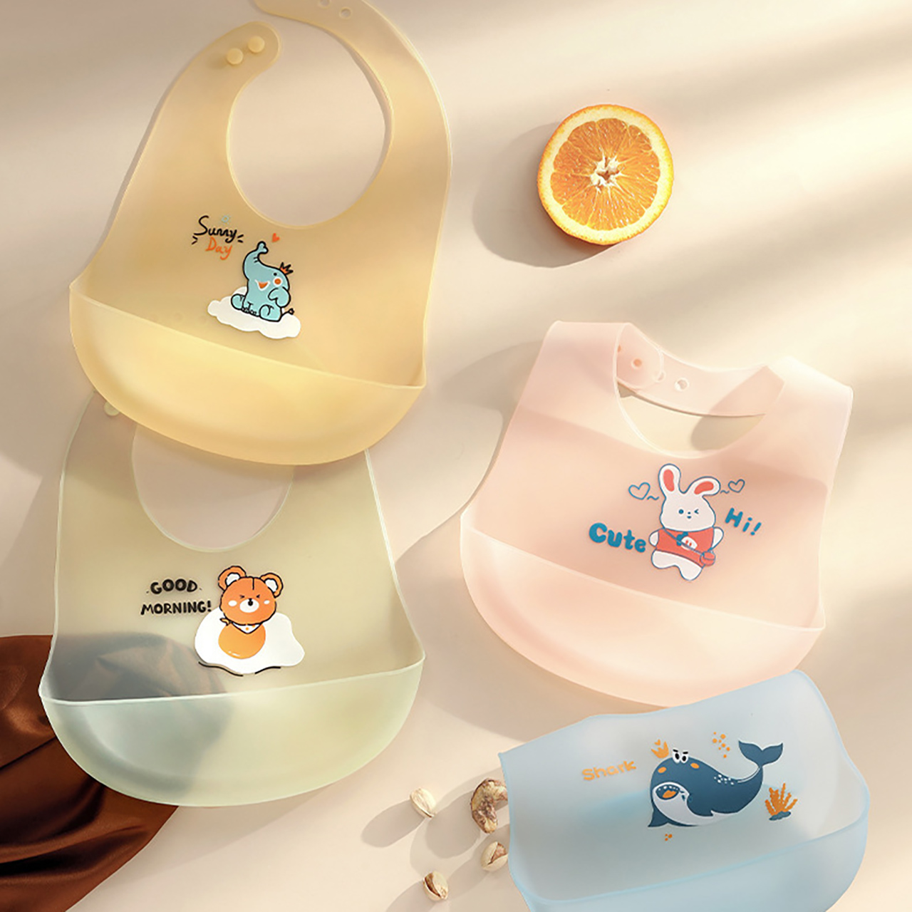 0-1세 아기 실리콘 턱받이 여름 유아 침 흘림 방지  - Waterproof Baby Bibs Silicone 리뷰 및 가격