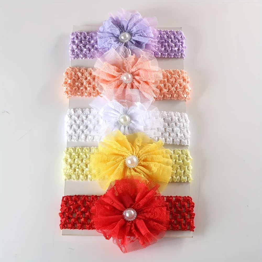 5pcs/10pcs 아기 머리띠 새틴 꽃 DIY 액세서 - Baby Gear 리뷰 및 가격