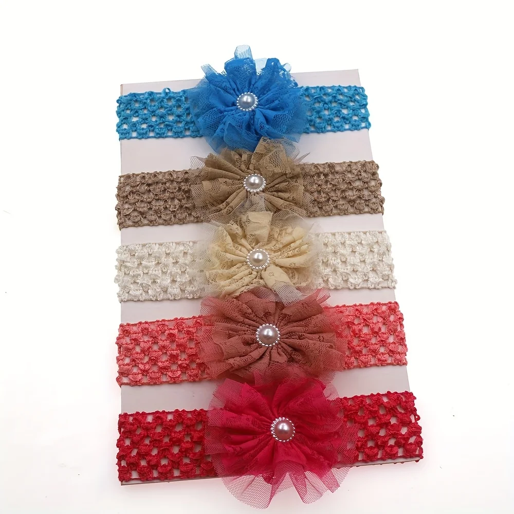 5pcs/10pcs 아기 머리띠 새틴 꽃 DIY 액세서 - Baby Gear 리뷰 및 가격