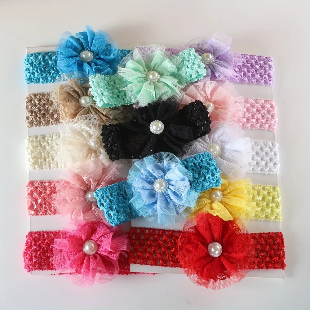5pcs/10pcs 아기 머리띠 새틴 꽃 DIY 액세서 - Baby Gear 리뷰 및 가격