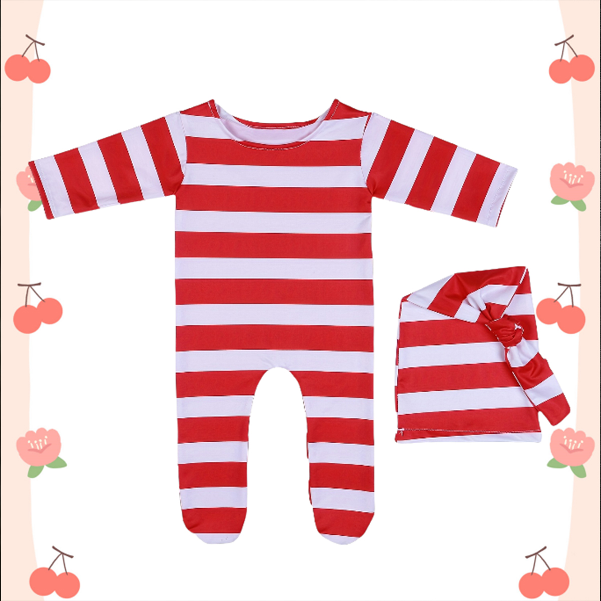 Ylsteed 모자와 칼라가 있는 신생아 레드 점프수트 - Infant Photography Props Outfit 리뷰 및 가격