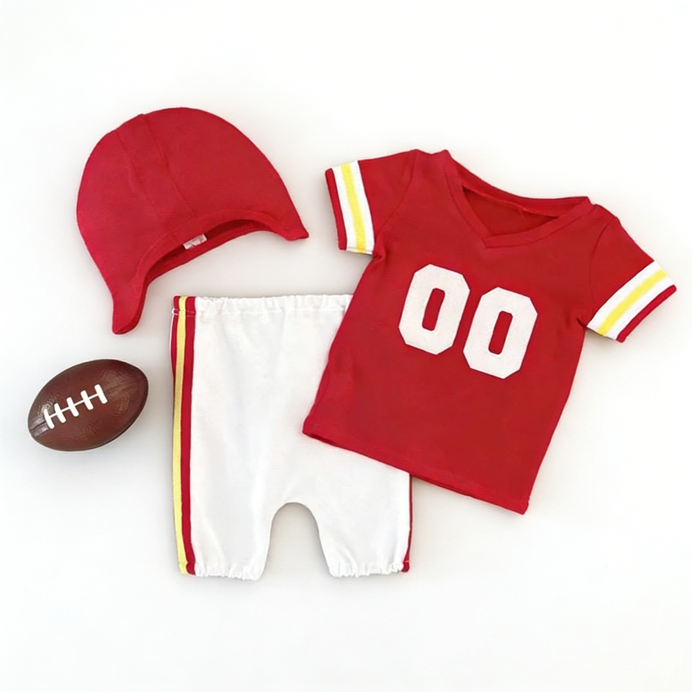 신생아 사진 촬영 소품 아기 소년 축구 유니폼 의상 롬 - Infant Photography Props Outfit 리뷰 및 가격