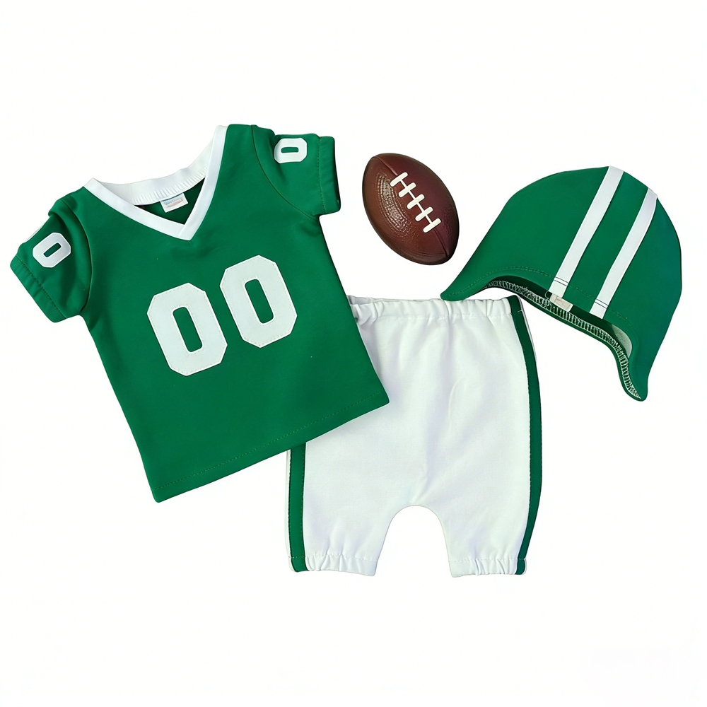 신생아 사진 촬영 소품 아기 소년 축구 유니폼 의상 롬 - Infant Photography Props Outfit 리뷰 및 가격